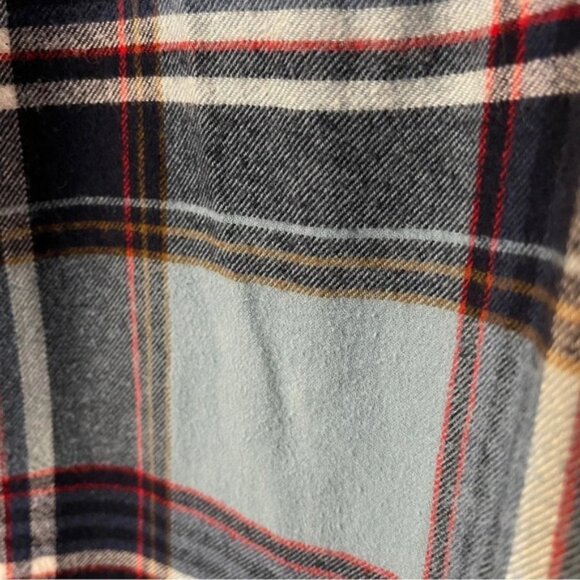 Eddie Bauer Men’s Button Down Flannel Blue Plaid Size XL - Picture 3 of 13